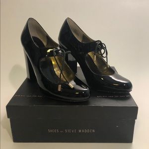 $35 STEVEN BY STEVE MADDEN WOMEN BLACK HEEL SHOE